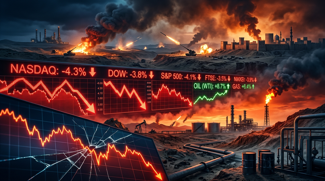 Global Stock Markets Tumble as Middle East Conflict Intensifies | EzeeMedia